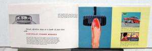 1956 Chevrolet Power Accessories Sales Brochure Color Steering Brakes More