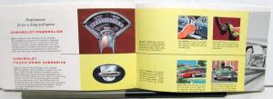 1956 Chevrolet Power Accessories Sales Brochure Color Steering Brakes More