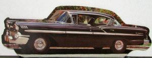 1958 Chevrolet Belair Die Cut Postcard Printed Italy For Cuba La Habana Market