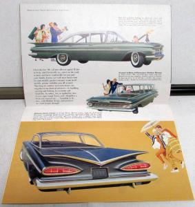 1959 Chevrolet Belair Nomad Impala Kingswood Biscayne Sales Folder Original