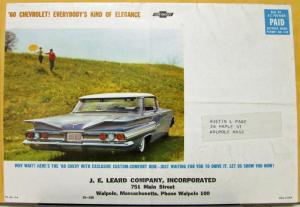 1960 Chevrolet Impala Belair Biscayne Station Wagon Corvair Sales Folder Mailer