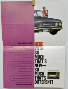 1960 Chevrolet Impala Belair Biscayne Station Wagon Corvair Sales Folder Mailer