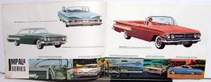 1960 Chevrolet Impala Bel Air Biscayne Wagons Corvair Corvette Sales Brochure