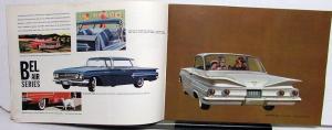 1960 Chevrolet Impala Bel Air Biscayne Wagons Corvair Corvette Sales Brochure