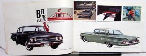 1960 Chevrolet Impala Bel Air Biscayne Wagons Corvair Corvette Sales Brochure