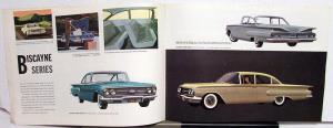 1960 Chevrolet Impala Bel Air Biscayne Wagons Corvair Corvette Sales Brochure