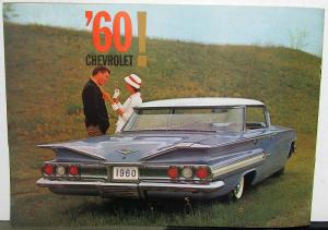 1960 Chevrolet Impala Bel Air Biscayne Wagons Corvair Corvette Sales Brochure