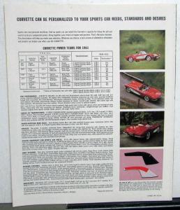 1961 Chevrolet Corvette Color Sales Folder Brochure With Specifications Original