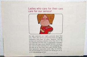 1963 1964 Chevrolet Preventive Maintenance Sales Folder Mailer & Political Chart