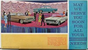 1963 Chevrolet Custom Feature Accessories Color Sales Brochure Original