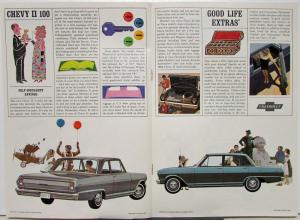 1964 Chevrolet Chevy II Nova Sales Brochure Turquoise Wording Cover Original