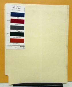 1953 1954 1955 1956 1957 1958 1959 1960 1961 1962 1963 REO Truck Paint Chips