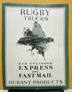 1929 Rugby Truck Express and Fast Mail Sales Folder and Specifications