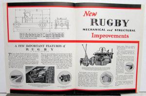 1930 Rugby Truck Model Half Ton & 615 1 Ton Sales Folder and Specifications