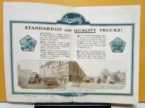 1914 1915 1916 1917 1918 Standard Truck Sales Brochure