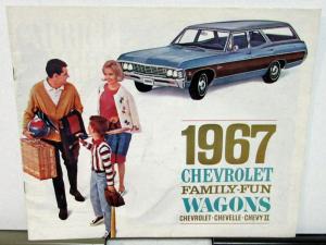 1967 Chevy Chevrolet Chevelle Chevy II Family Fun Wagons Sales Brochure Original