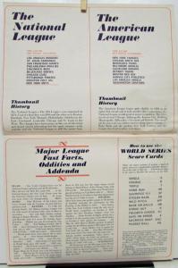 1965 Score With Chevrolet World Series Elections Football Sales Brochure