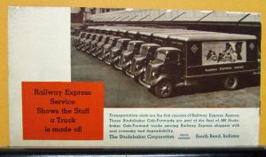 1939 Studebaker Truck Sales Brochure Serve Operators From Coast to Coast