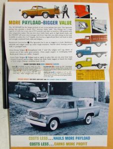 1963 Studebaker Truck Champ Sales Brochure With Tabs and Specifications