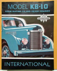 1948 International Harvester Truck Model KB 10 Sales Brochure & Specifications