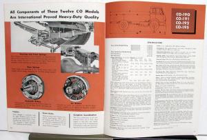 1954 International IHC Truck Models CO 190 200 220 Brochure & Specifications