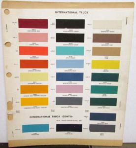 1959 International Harvester Truck Paint Chips