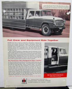 1960 International Harvester Truck Model B BC BCF Sales Brochure
