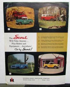 1961 International Harvester Truck Model Scout Sales Brochure