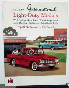 1961 International Harvester Model C 100 Light Duty Truck Pickup Sales Brochure