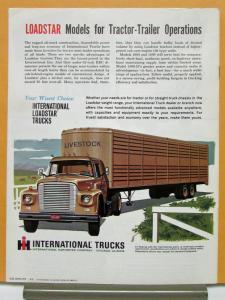 1962 International Harvester Loadstar Model 1800 1890 Sales Brochure