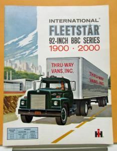 1963 International Harvester Truck Fleetstar Model 1900 2000 Sales Brochure