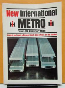 1965 International Harvester Metro Truck 25th Anniversary Model Sales Brochure