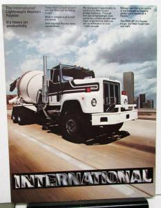 1967 International Harvester Truck Paystar Model F 5070 SF Sales Brochure