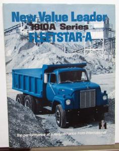 1969 International Harvester Fleetstar Truck Model  F 1910 Sales Brochure