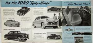 1949 Ford Custom Car Sales Folder CANADIAN Ontario Original