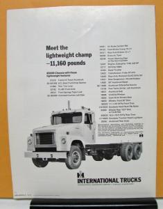 1972 International Harvester Mixer Model 8500 M Sales Folder & Specifications