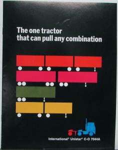 1971 1972 International Harvester Unistar Truck Model C O 7044A Sales Brochure