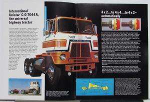 1971 1972 International Harvester Unistar Truck Model C O 7044A Sales Brochure