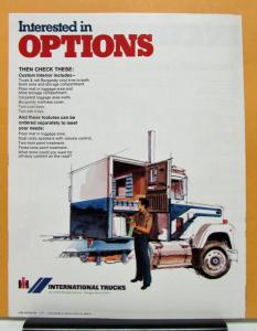 1973 International Harvester Transtar Truck Master Bedroom Sales Folder