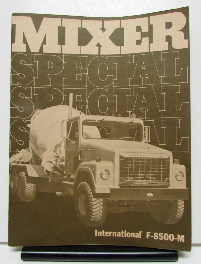 1974 International Harvester Mixer Truck Model F 8500 M Sales Folder