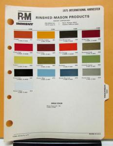 1975 International Harvester Truck Paint Chips By Rinshed Mason