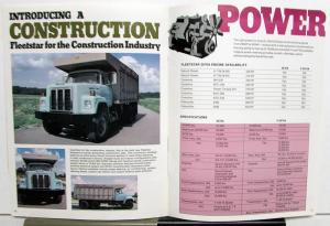 1975 International Harvester Fleetstar Truck Model 2070 Brochure Specifications