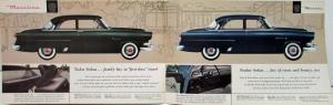 1954 Ford Mainline Customline Crestline Cars XL Sales Brochure Original Color