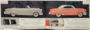 1954 Ford Mainline Customline Crestline Cars XL Sales Brochure Original Color