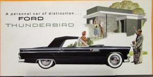 1955 Ford Thunderbird Color Sales Folder A Personal Car Of Distinction Original