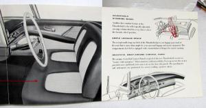 1955 Ford Thunderbird Sales Folder The Distinctively New Ford TB Original