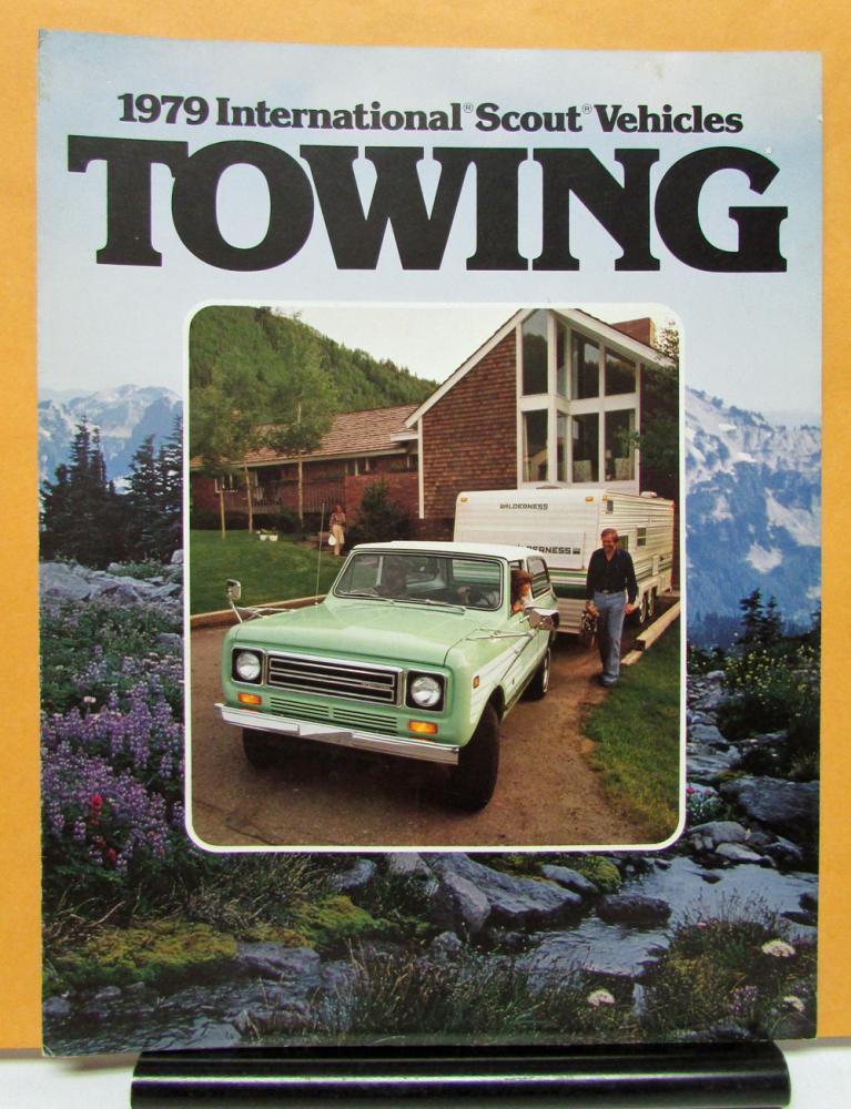 1979 International IHC Scout Model II Traveler Terra Sales Folder For Towing