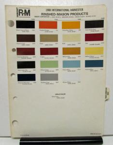 1980 International Harvester Truck Paint Chips