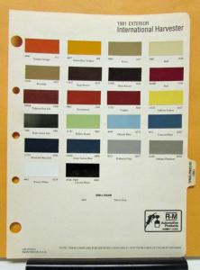 1981 International Harvester Truck Paint Chips