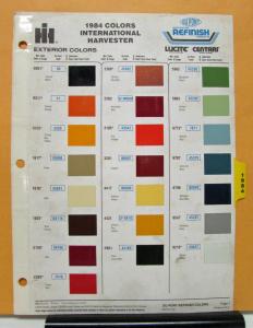 1984 International Harvester Truck Paint Chips